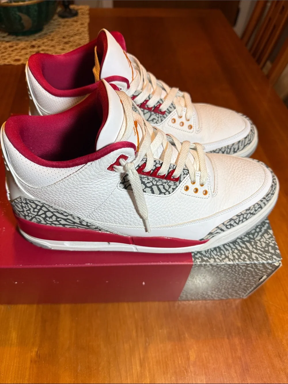 Men’s Air Jordan 3 Retro Cardinal Red